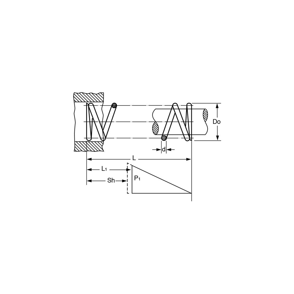 MOLLA COMPRESSIONE C0240-042-0810M MOLLA COMPRESSIONE C0240-042-0810M