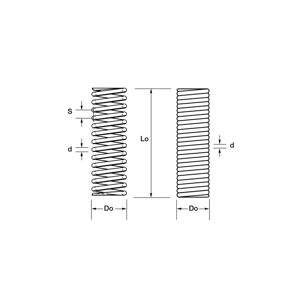 Molla A Trazione Con Doppio Gancio In Acciaio 1,5x15x70 Mm | 2 Pezzi, Filo Diametro 1,5 Mm
