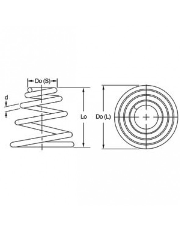 1 Pz. Molla For Stampo A Carico Leggero, Molla Di - Foto 5