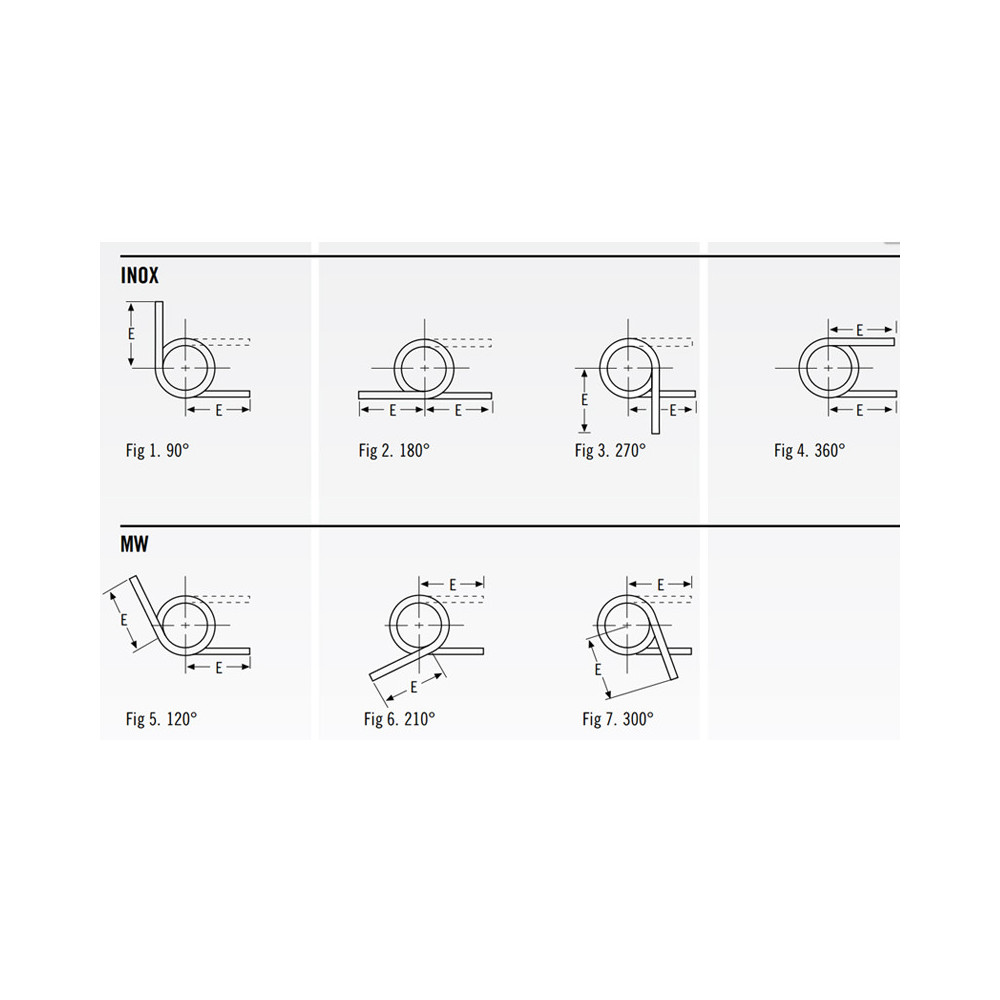 Molla Di Torsione, Molla Di Torsione Del Diametro Del Filo 1,0 Mm - Foto 10