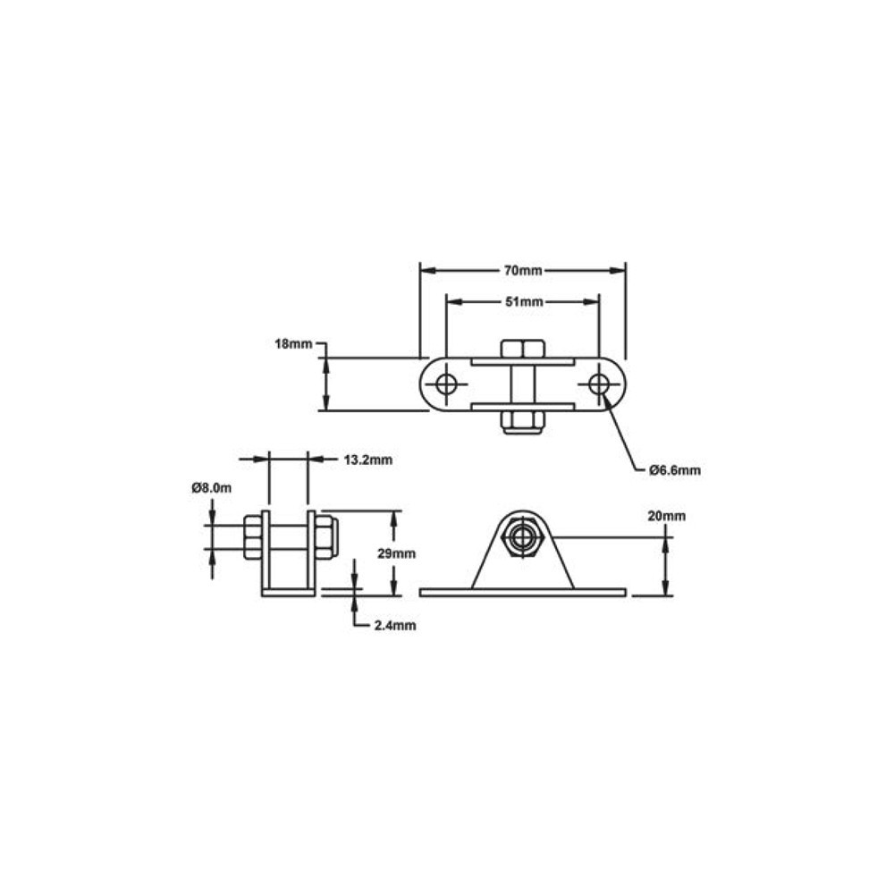 2 Staffe Di Montaggio Zincate Regolabili Da 100 A 150 Mm Per Tetti Di Edifici Per Impieghi Gravosi 87834040