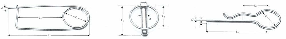 Coppiglie fermagli e anelli